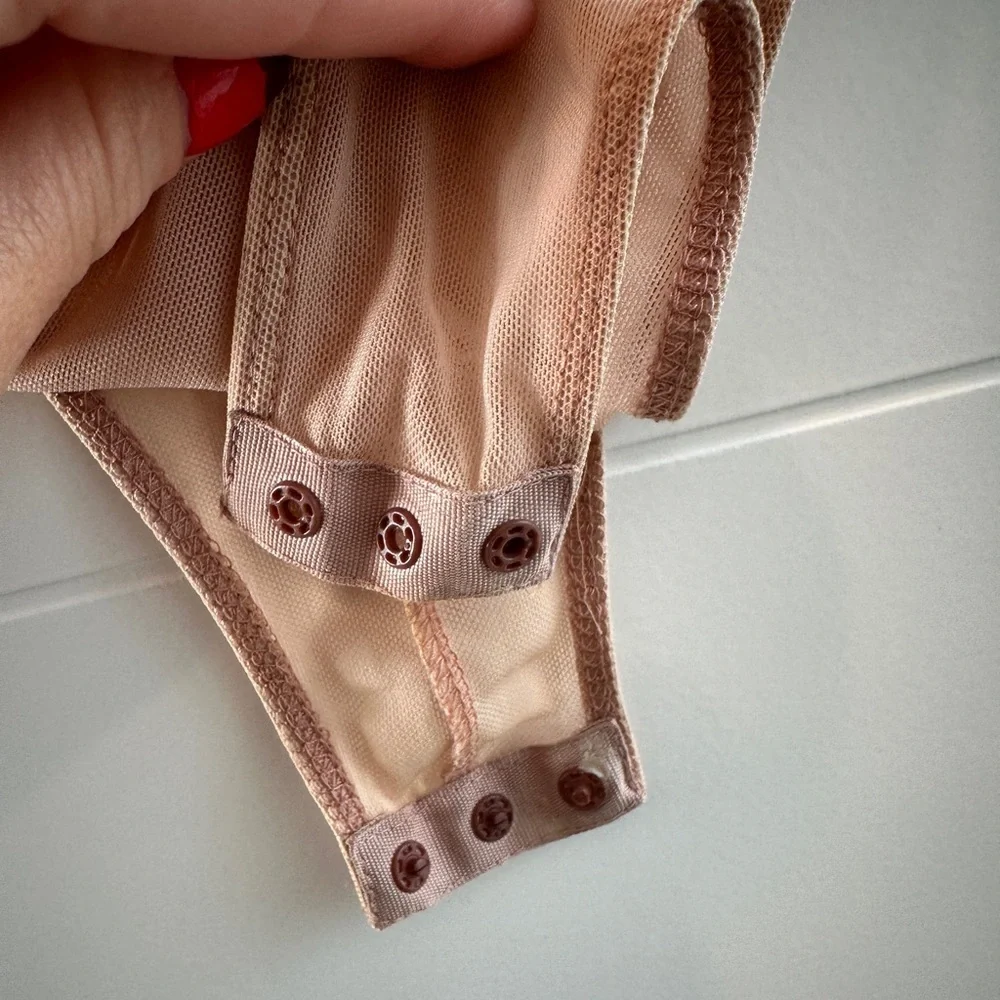 Bardot Superdown Britney Lace Bodysuit Pink Sheer Feminine Romantic | Size 6/S - Picture 17 of 17